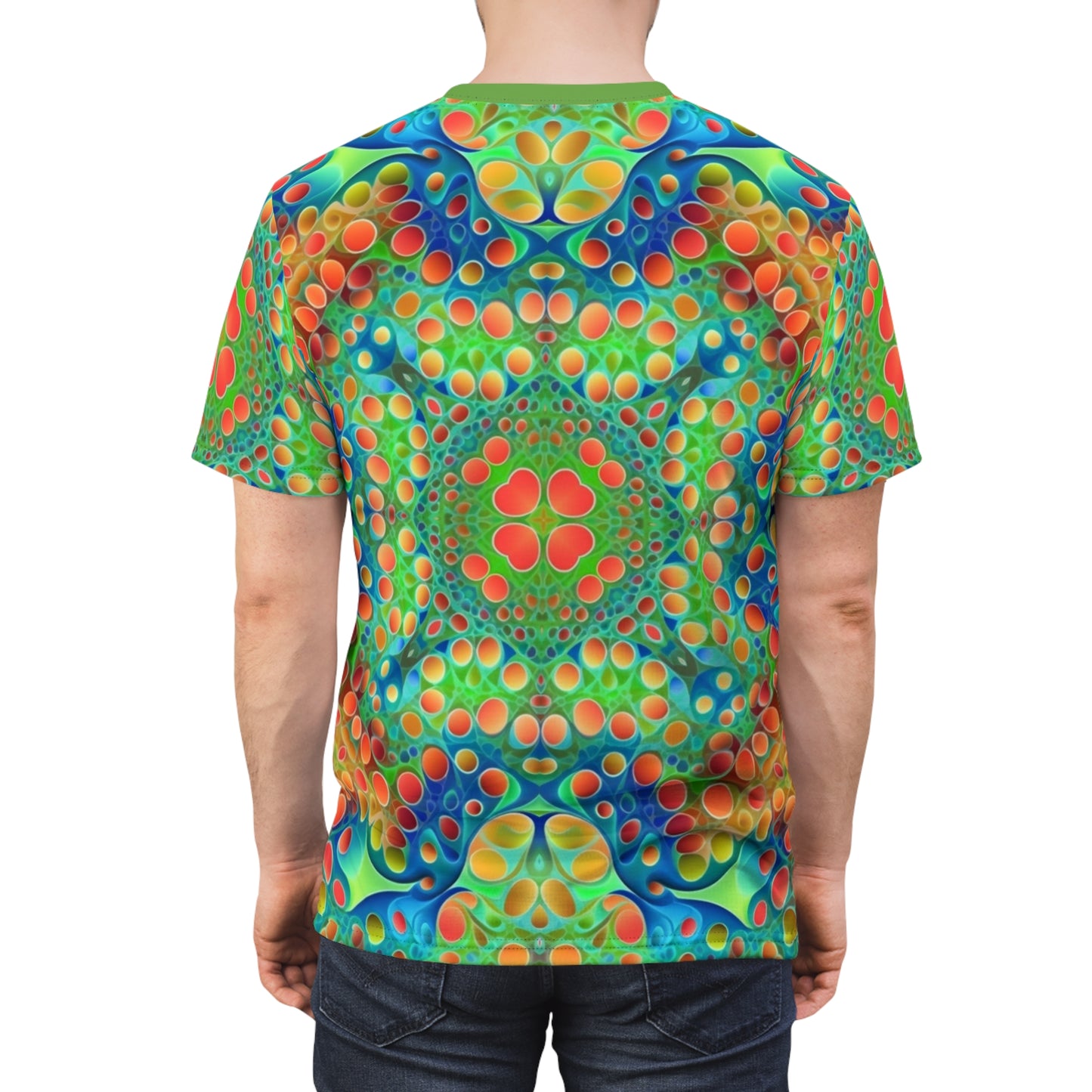 Verdant Effervescence Unisex All Over Print T-Shirt