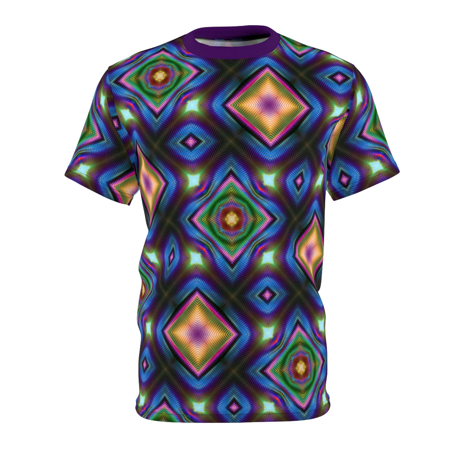 Parabolic Resonator T-Shirt - Psychedelic Geometric Pattern Tee - Vibrant Mandala Inspired Festival Clothing - Unisex Trippy Art Apparel