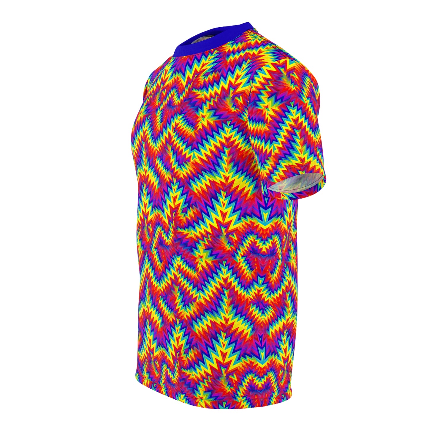 Colorful Optical Illusion Cut Out Unisex T-Shirt All Over Print