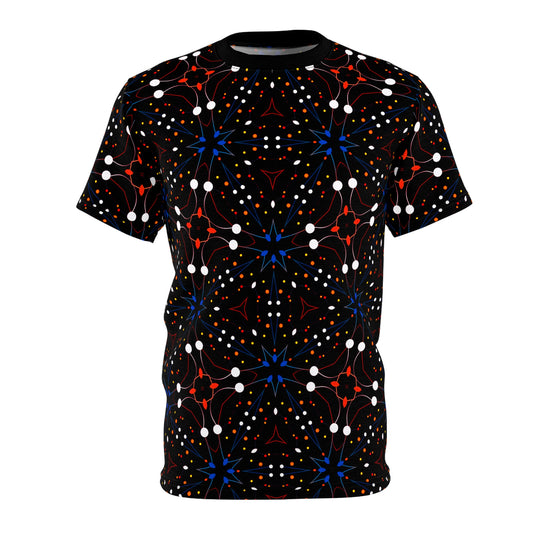 Starfield Supercluster T-Shirt: Cosmic Space Pattern Tee with Galactic Design