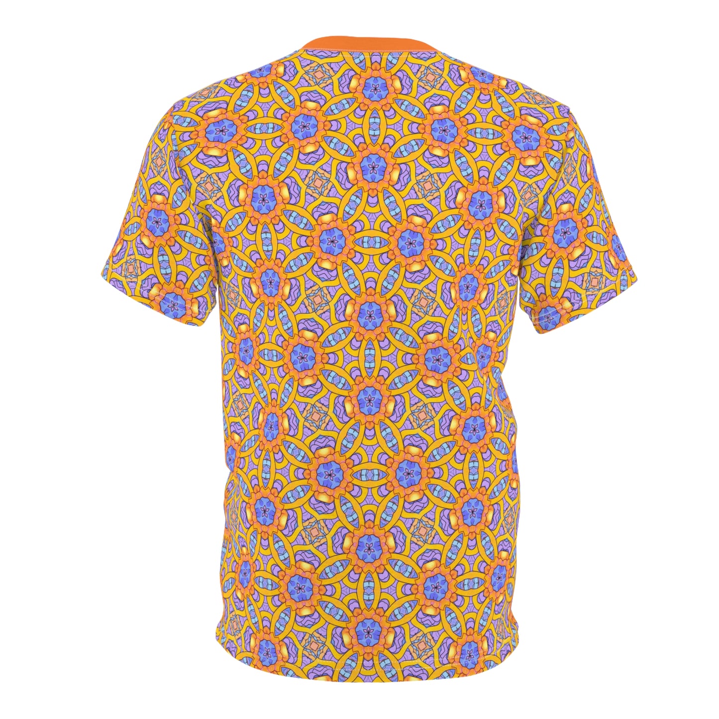 Orange High Five Locks Unisex All Over Print T-Shirt