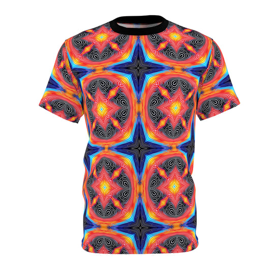 Geometric Affection T-Shirt:  A Loving Radiant Design