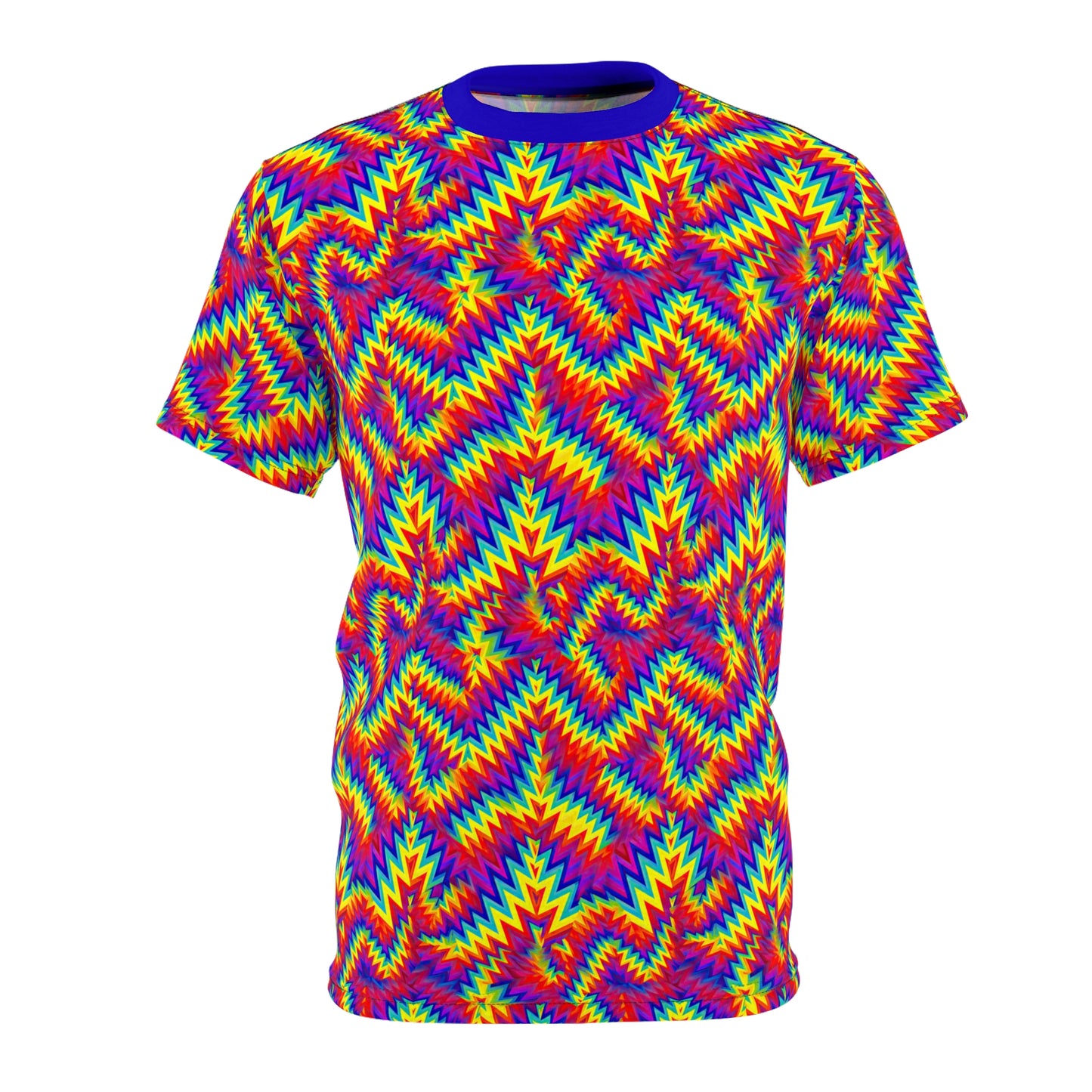 Colorful Optical Illusion Cut Out Unisex T-Shirt All Over Print