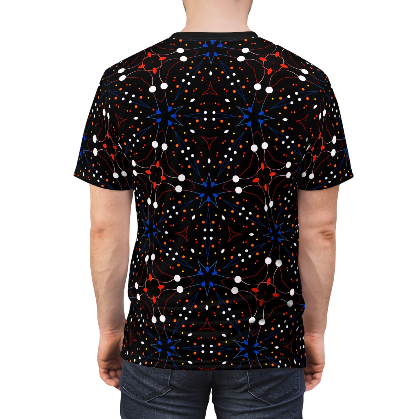 Starfield Supercluster T-Shirt: Cosmic Space Pattern Tee with Galactic Design