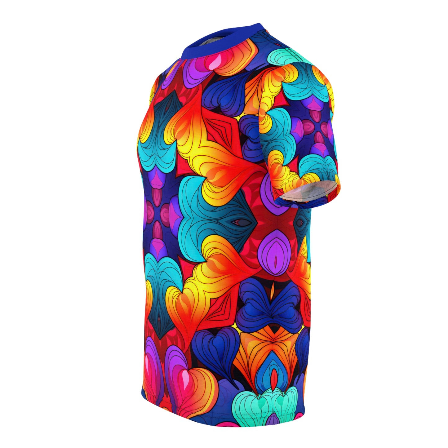 Colorfully Vibrant Hearts Unisex T-Shirt