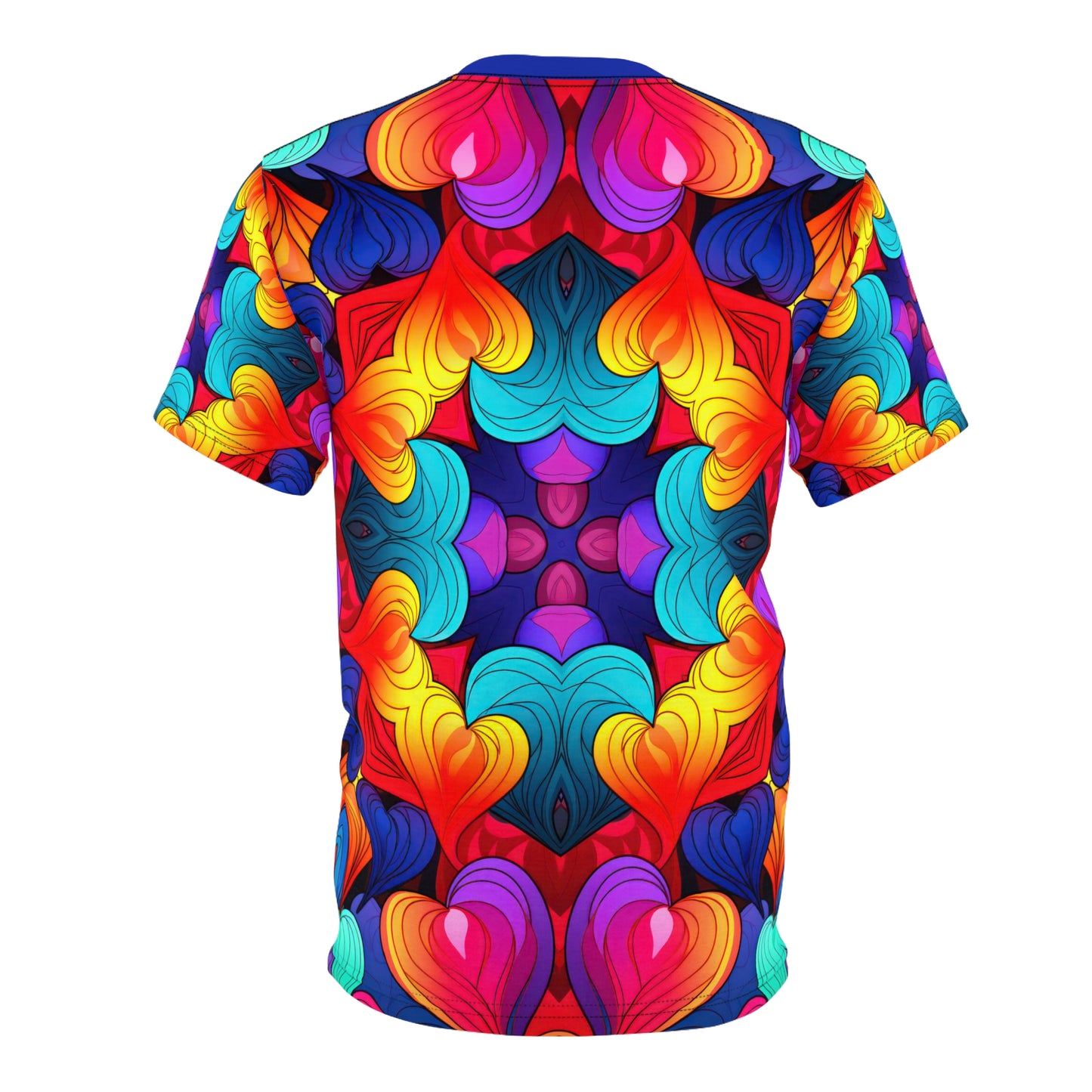 Colorfully Vibrant Hearts Unisex T-Shirt