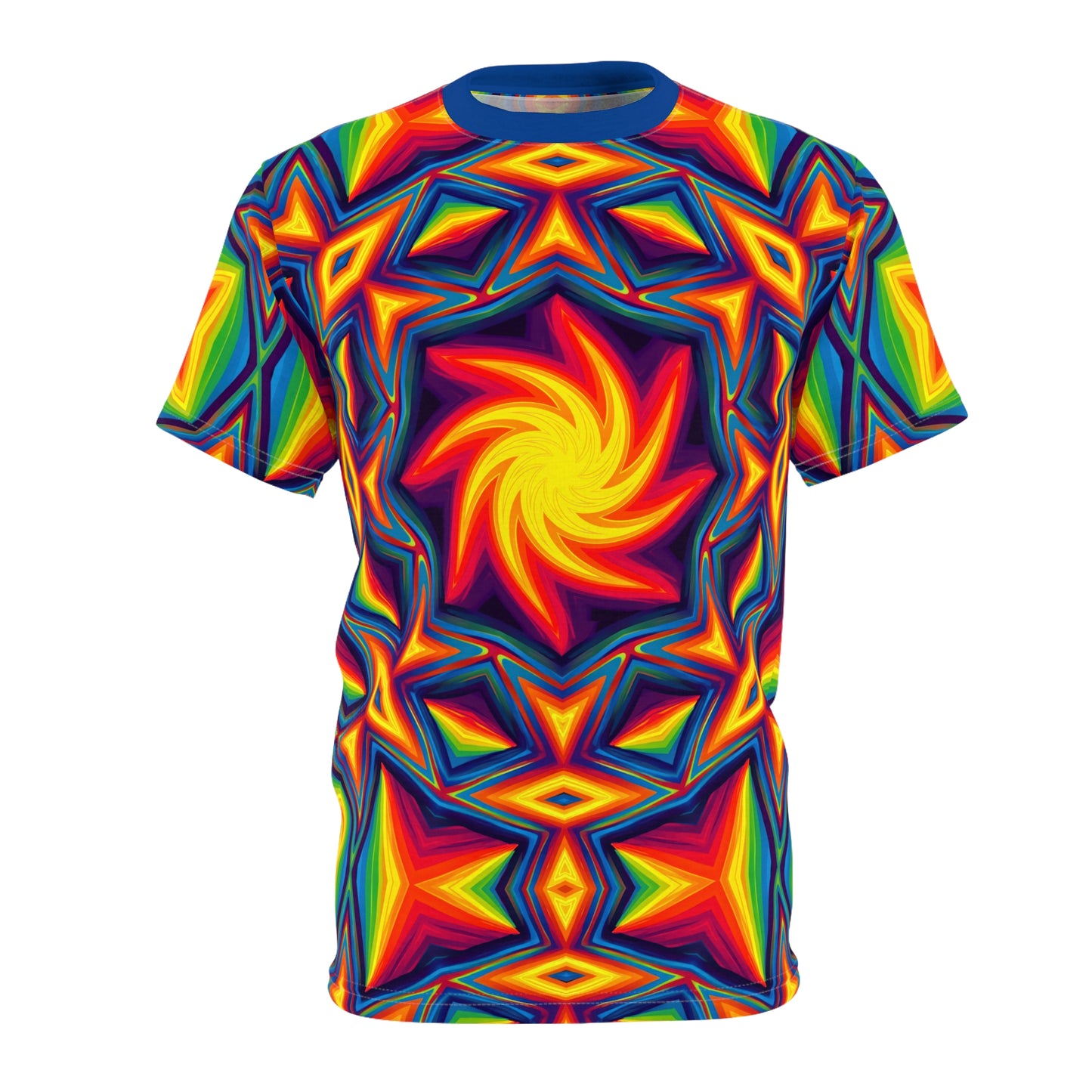 Phosphene Reverie T-Shirt - Psychedelic Swirl Design, Vibrant Festival Wear, Cosmic Geometric Art Tee