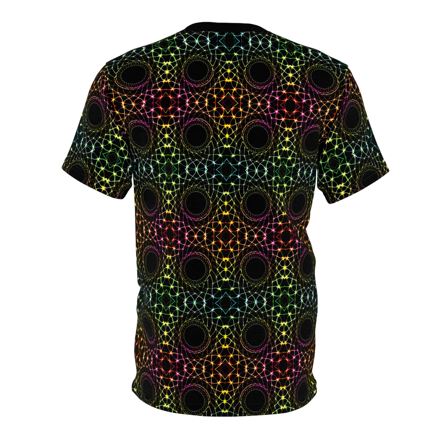 Dimensions Unveiled - Psychedelic T-Shirt with Otherworldly Design, Vibrant Festival Wear, Unique Cosmic Fashion Tee