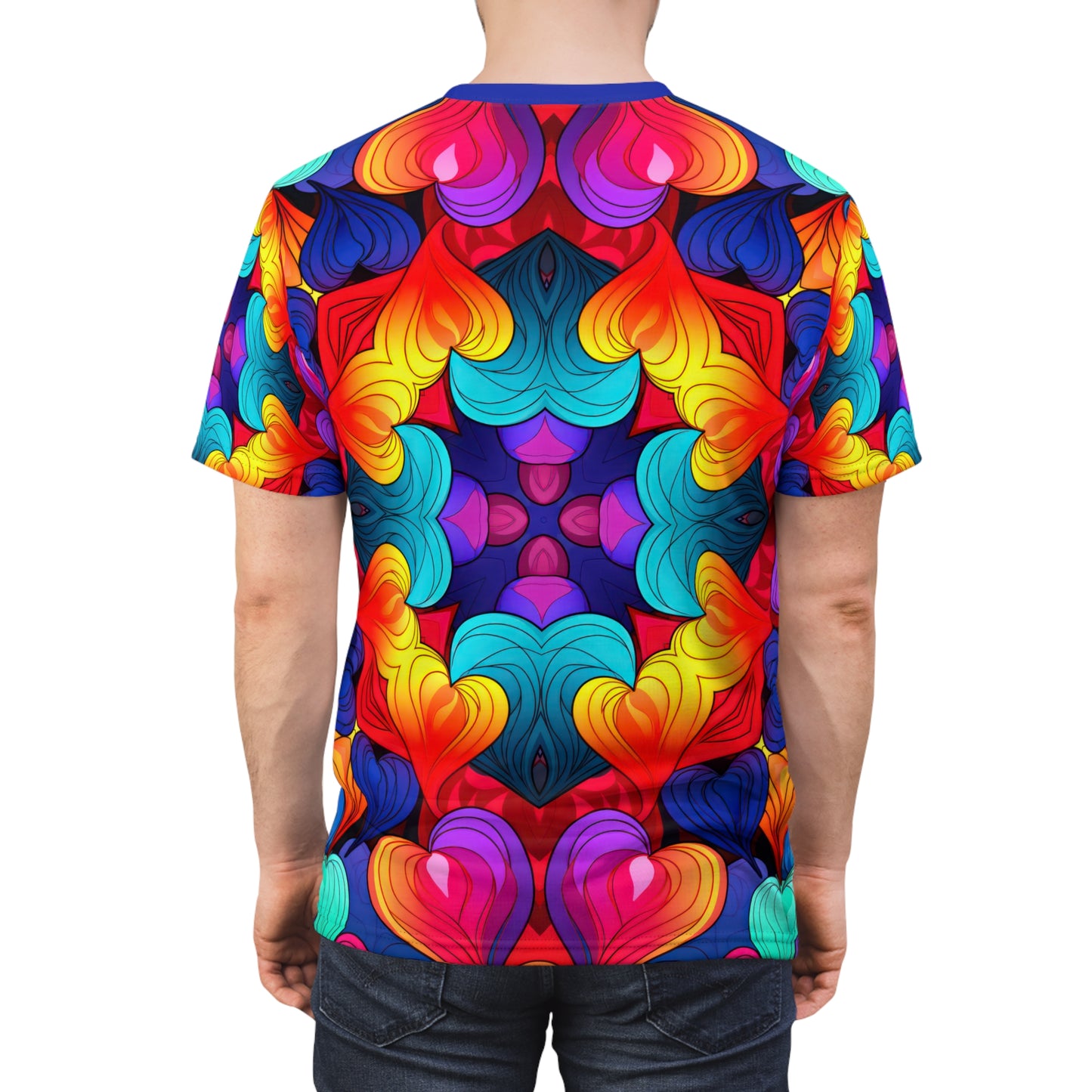 Colorfully Vibrant Hearts Unisex T-Shirt