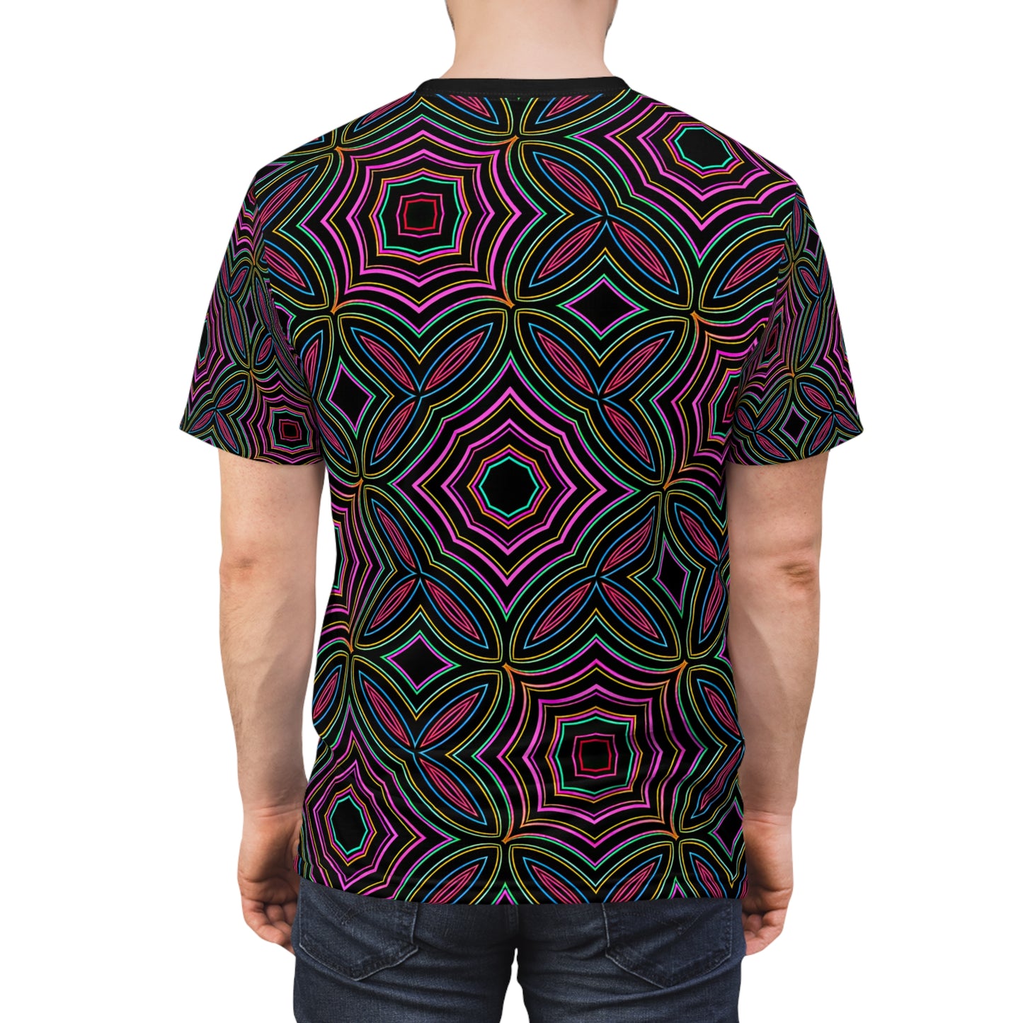 Chitta Dhvani Tee - Psychedelic Sacred Sound Design, Vibrant Festival Wear, Spiritual Consciousness T-Shirt