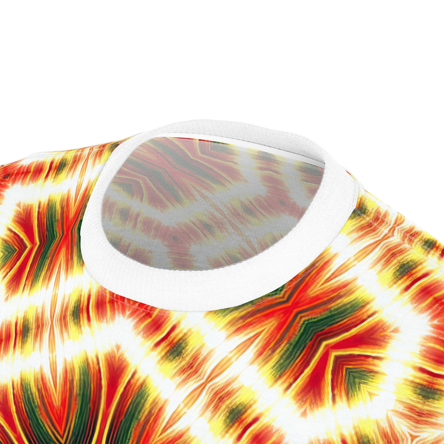 Eternal Ember Tie-Dye Tee - Blazing Festival Wear - Psychedelic All-Over Print - Rave-Ready Unisex Trippy Boho Vibes