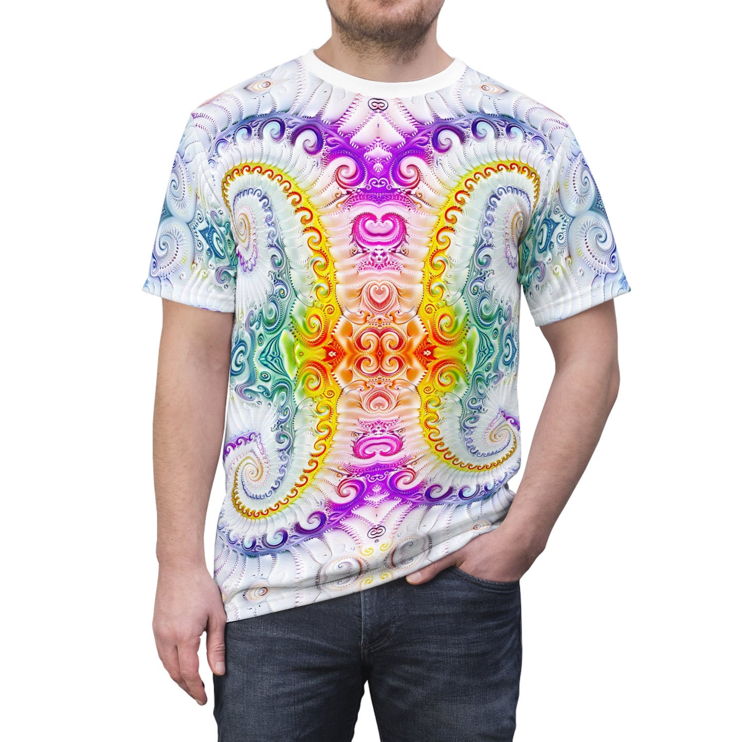 Fractal Flight White T-Shirt