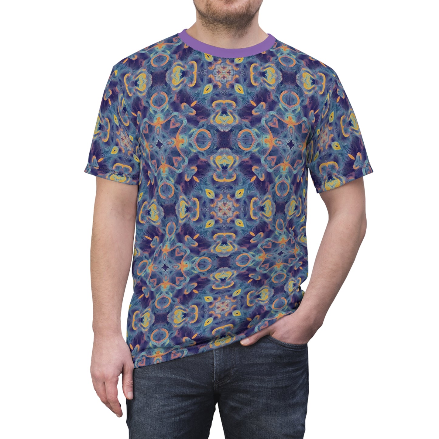 DMT Energy Permutation Waves Unisex T-Shirt All Over Print