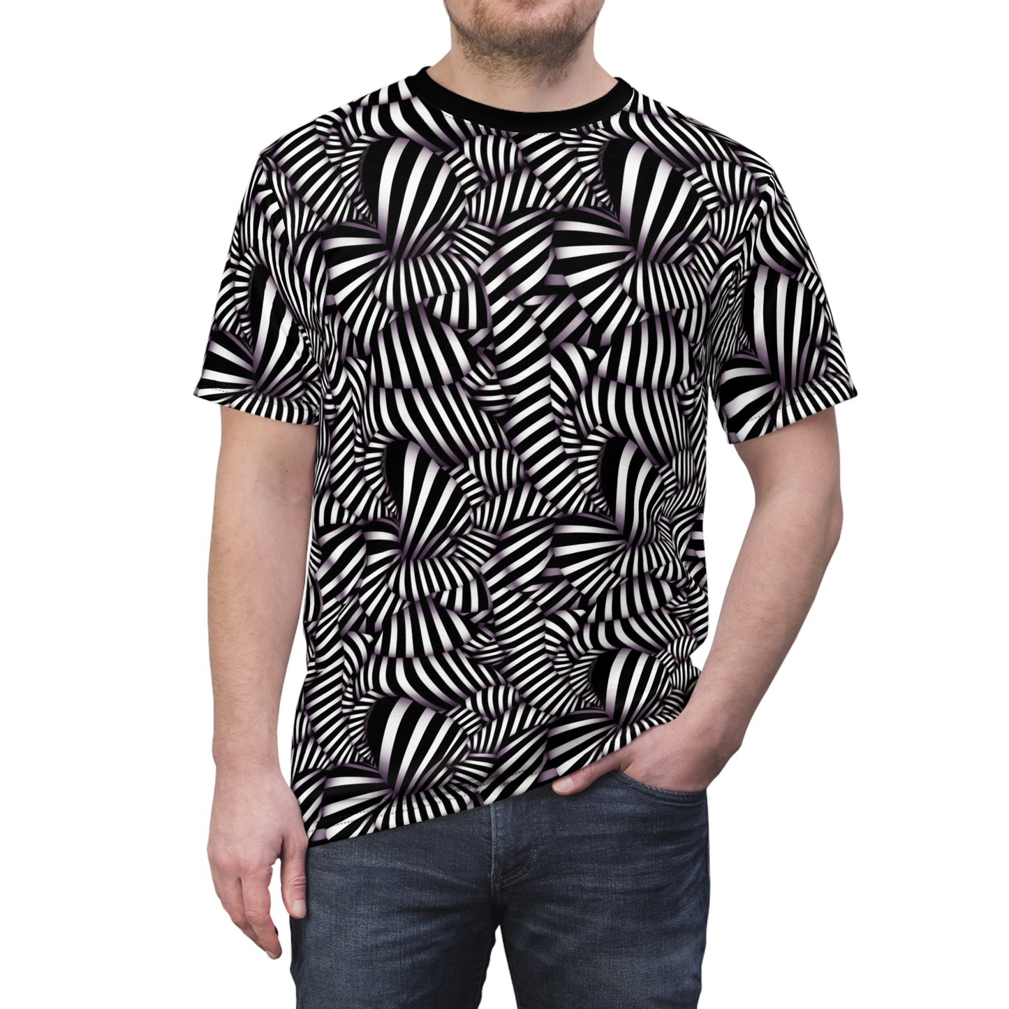 Tubular Vision Optical Illusion All Over Print T-Shirt