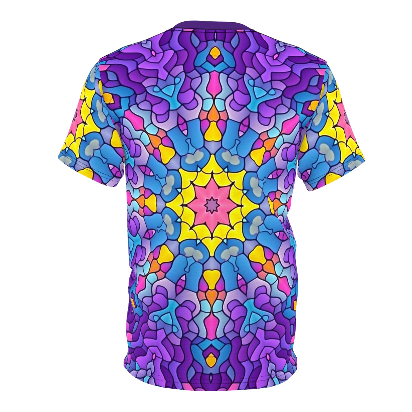 Purple Mystical Starburst Unisex All Over Print T-Shirt