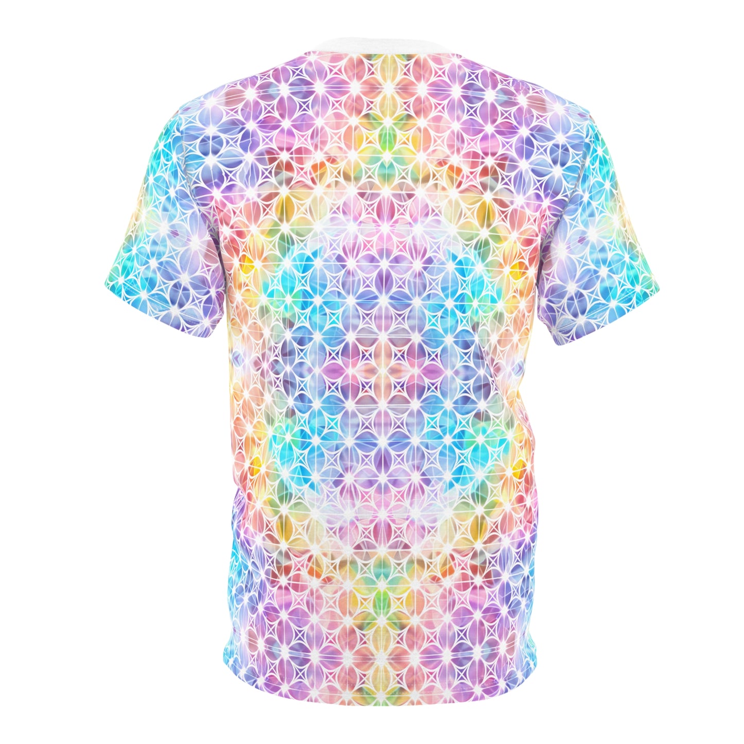 Rainbow Floralchemy Shirt - Vibrant Alchemical Flower Tee, Mystic Spectrum Top, Chakra Petal T-Shirt, Colorful Sacred Geometry Wear