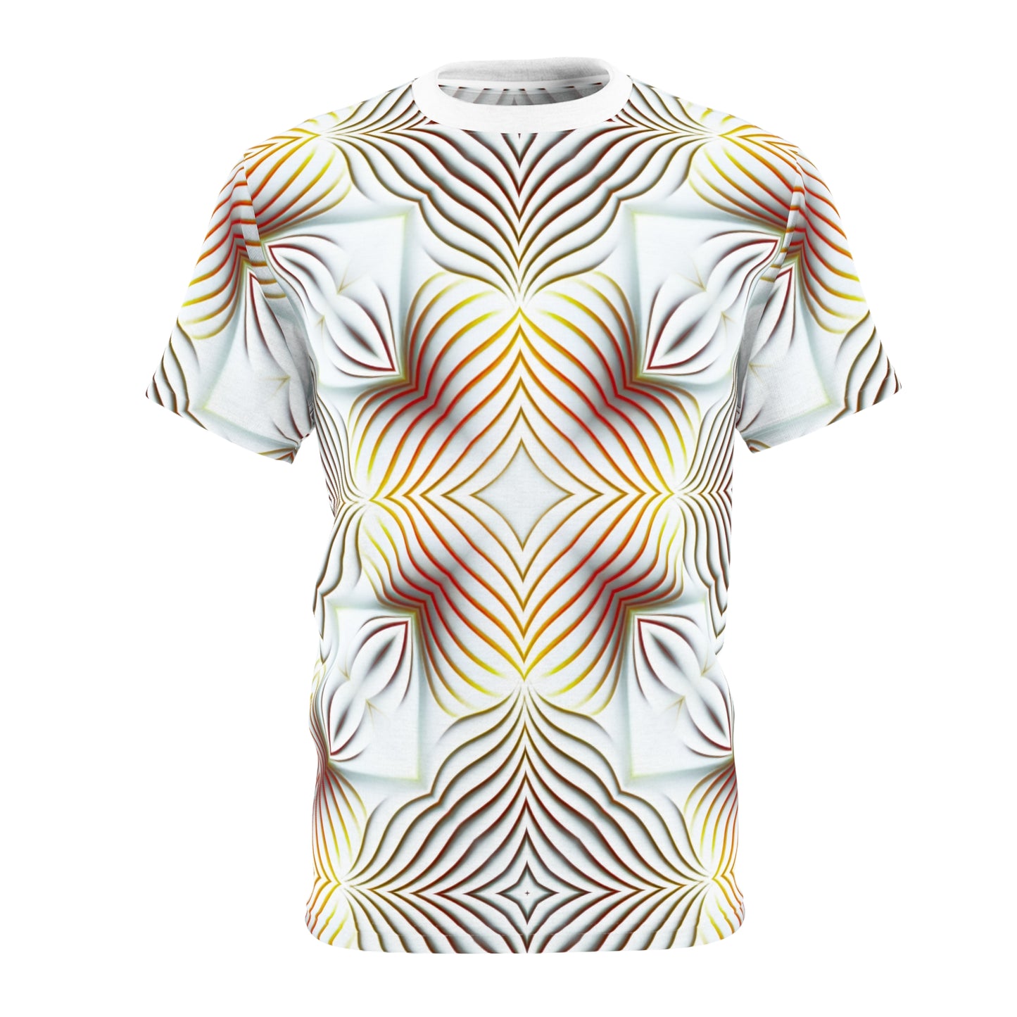 Cosmic Convergence T-Shirt - Sacred Vibrational Energy, Geometric Unity Design, Psychedelic Spiritual Wear