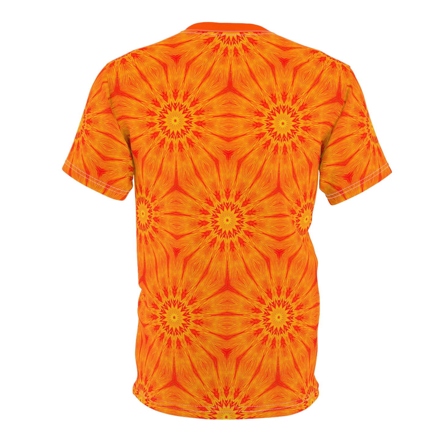 Pixelated Solar Bloom Unisex T-Shirt All Over Print