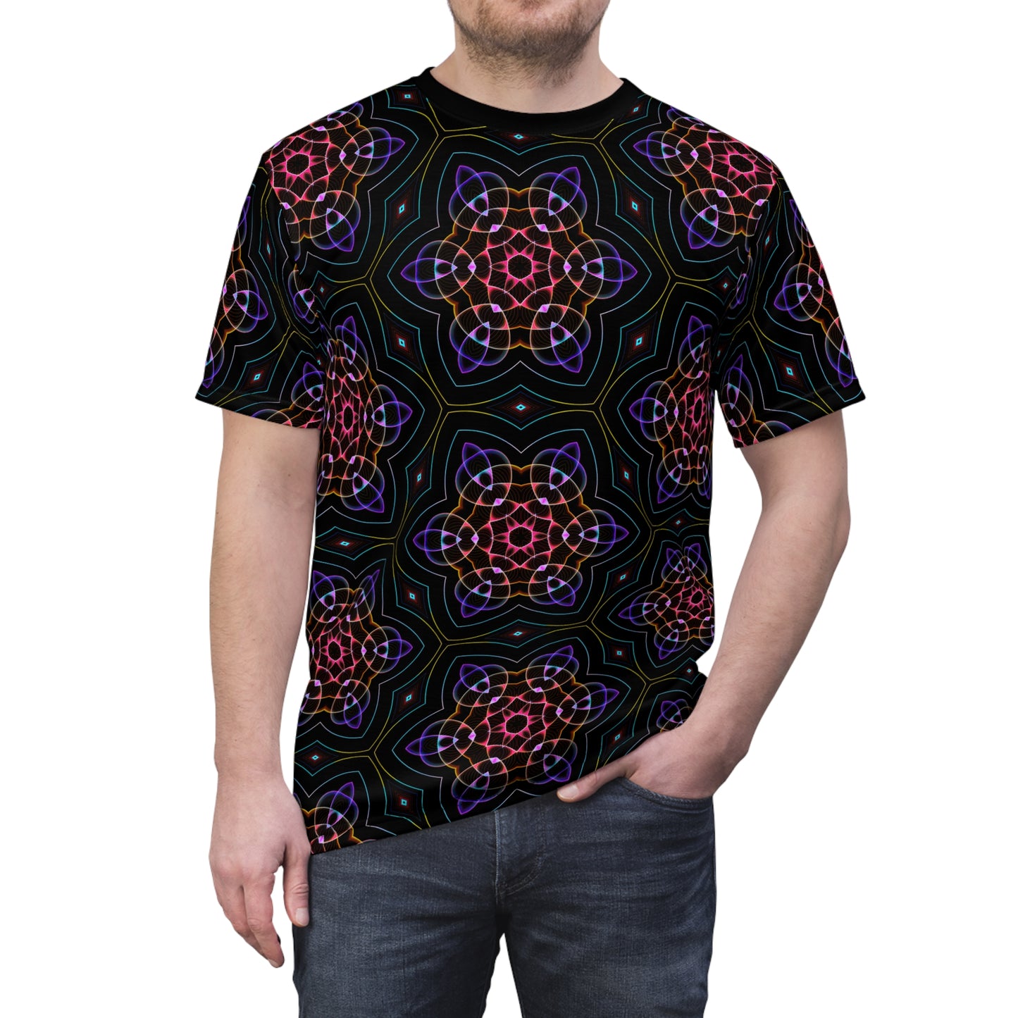 Finally Found IT T-Shirt - Psychedelic Floral Mandala Design, Vibrant Festival Wear, Unique Spiritual Fashion Tee